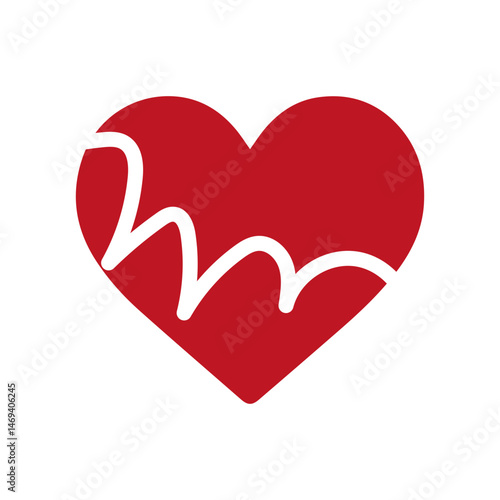 Hearts icons set Symbols of love and heartbreak