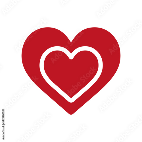 Hearts icons set Symbols of love and heartbreak