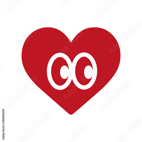 Hearts icons set Symbols of love and heartbreak