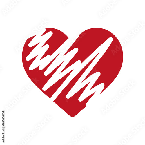 Hearts icons set Symbols of love and heartbreak