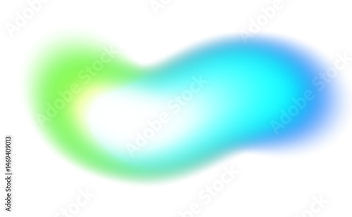 Obraz na płótnie Abstract glowing color gradients shape effect on transparent background. Vibrant multicolored blurred gradient shaped effect background used for graphics use. Glowing neon colors effect, grungy. w salonie
