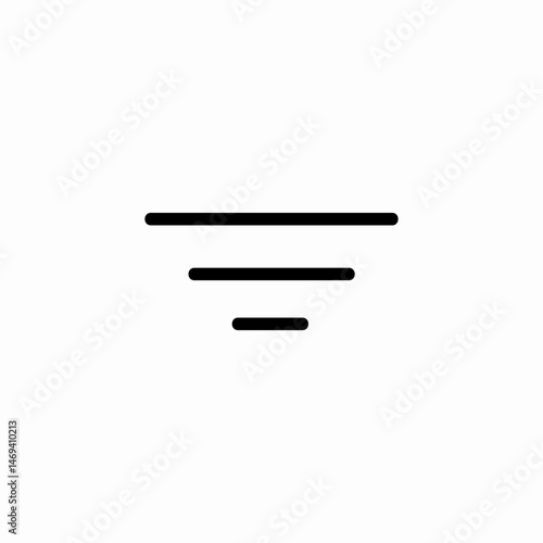 text alignment icon sign vector