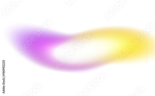 Abstract glowing color gradients shape effect on transparent background. Vibrant multicolored blurred gradient shaped effect background used for graphics use. Glowing neon colors effect, grungy.
