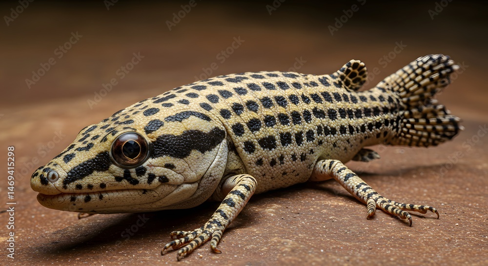 Naklejka premium Hybrid Lizard Fish Creature