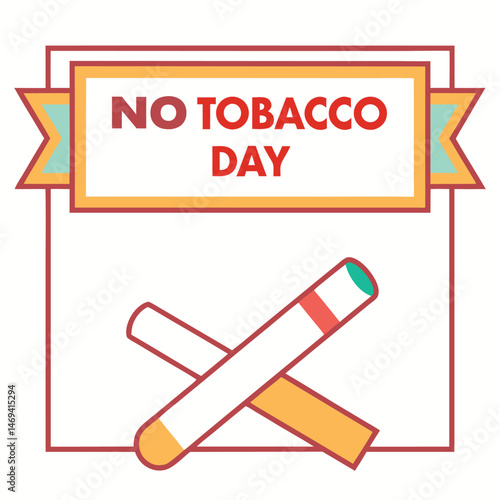    No tobacco day vector illustration.
