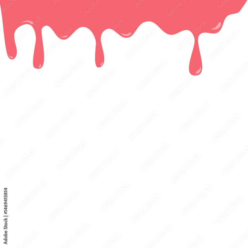 Fototapeta premium Paint Dripping Liquid Aesthetic