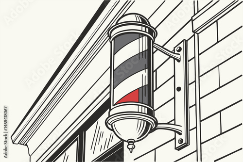 12 barber pole, classic barber shop sign, retro style barber pole, iconic american barbershop logo, chrome and glass barber pole, striped rotating barber pole, vintage barbershop decor, classic barber