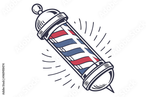 12 barber pole, classic barber shop sign, retro style barber pole, iconic american barbershop logo, chrome and glass barber pole, striped rotating barber pole, vintage barbershop decor, classic barber
