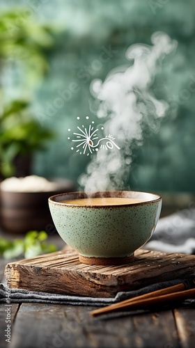 Wallpaper Mural Aromatic soup steaming, fresh and healthy Torontodigital.ca