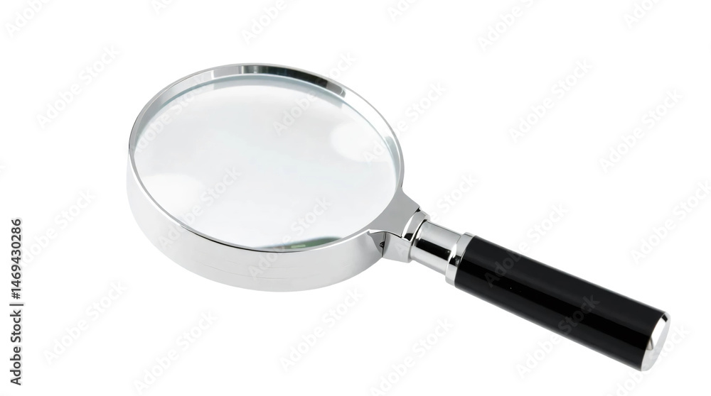 Magnifying glass isolated on transparent background Magnifying glass isolated on transparent background