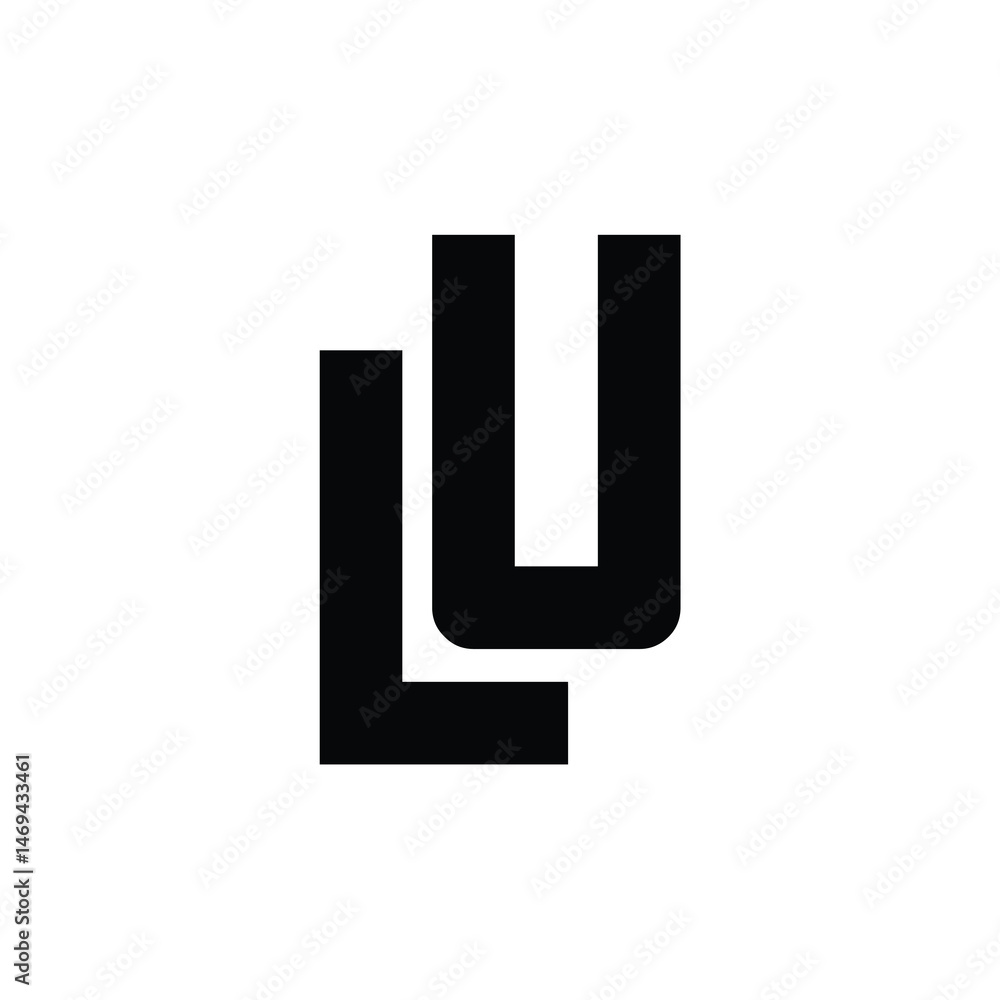 LU monogram logo design letter text name symbol monochrome logotype alphabet character simple logo LU monogram logo design letter text name symbol monochrome logotype alphabet character simple logo