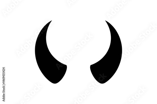 Devil horns halloween costume party design element