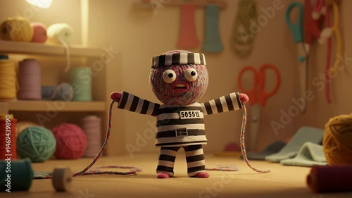 Yarnball Prisoner: A Whimsical Stop Motion Animation