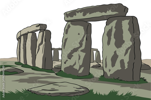 21 large stones, ancient monumental architecture, neolithic monument, massive stone structures, mysterious megalithic site, weathered stone formations, prehistoric landmark, iconic british landmark, i