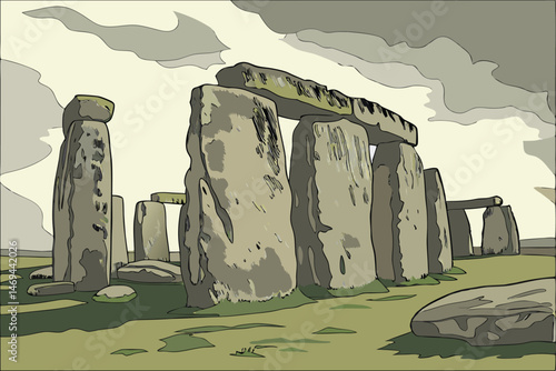 21 large stones, ancient monumental architecture, neolithic monument, massive stone structures, mysterious megalithic site, weathered stone formations, prehistoric landmark, iconic british landmark, i