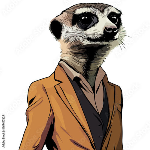 meerkat, animal, vector, transparent background, cute, mammal, wildlife, zoo, small, nature, wild