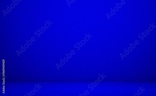 Blue background studio backdrop with textured wall and floor, ideal for product display, photography, or social media posts and banner designs.

