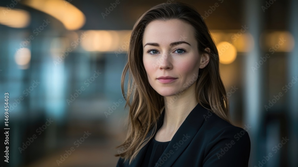 Portrait of a Confident Woman in a Modern Setting Portrait of a Confident Woman in a Modern Setting