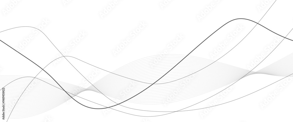 Abstract wavy black and white curved lines. Abstract wavy black and white curved lines.