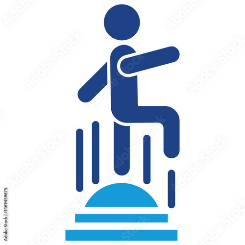 Bosu Ball Exercise Icon