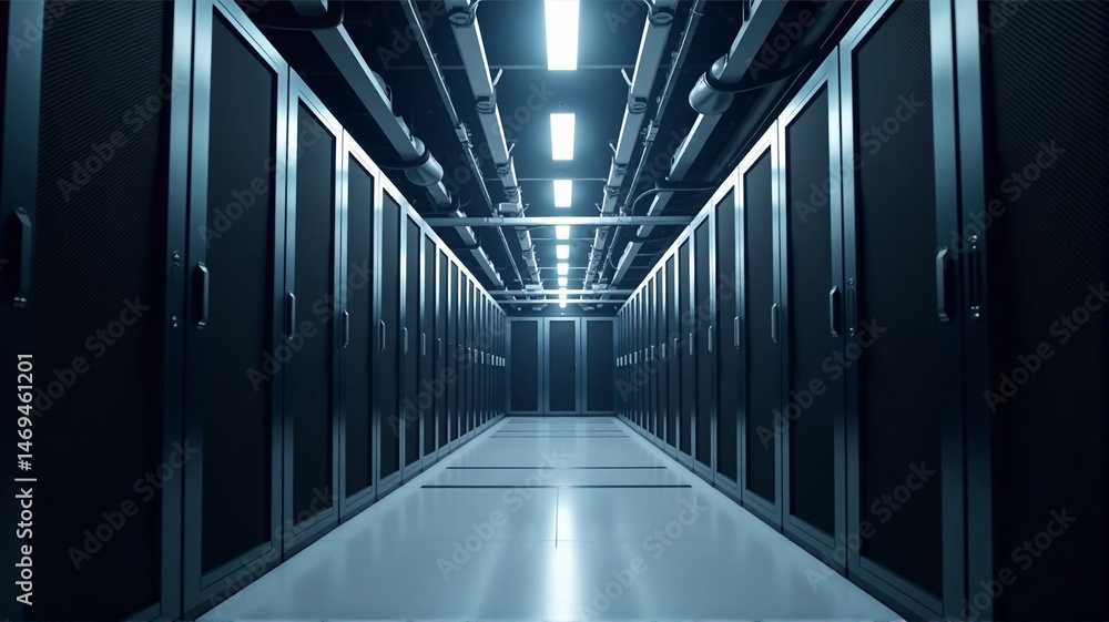 Fototapeta premium server room in a modern building