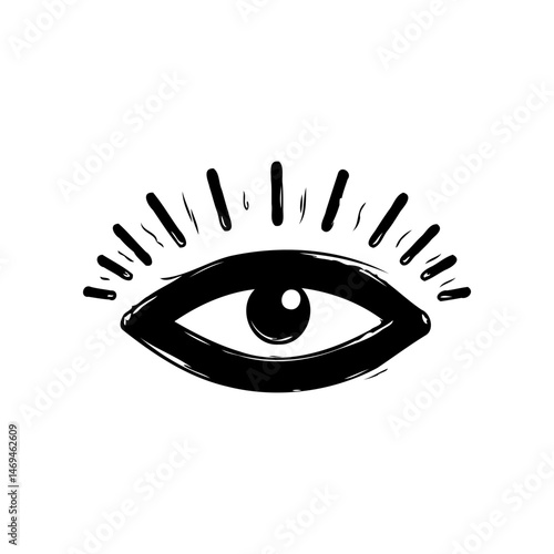 Stylized eye icon, emphasizing vision, insight, and spiritual awareness