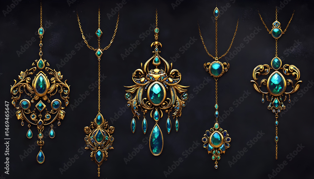 traditional Luxury Style gold jewellery ornaments
