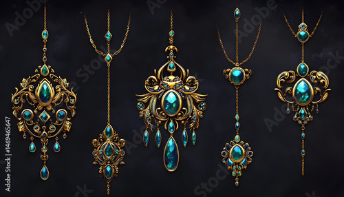 traditional Luxury Style gold jewellery ornaments