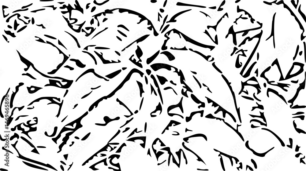 Fototapeta premium seamless pattern with leaves