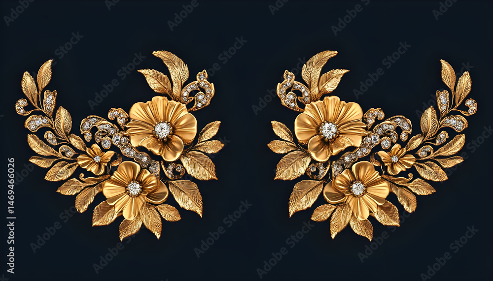 traditional Luxury Style gold jewellery ornaments
