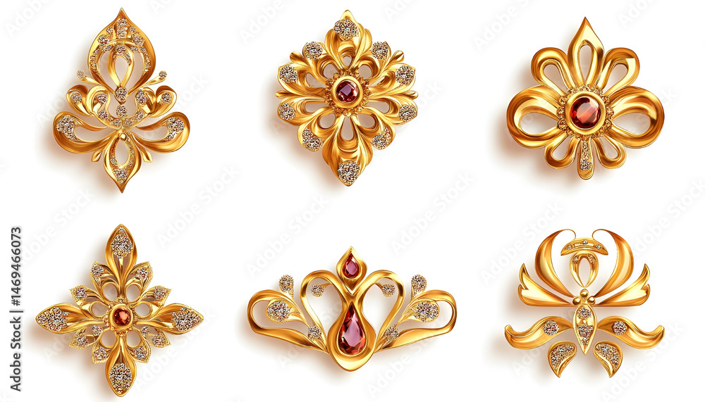 traditional Luxury Style gold jewellery ornaments