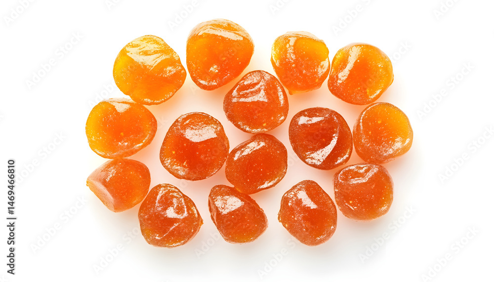 Tasty sweet jam isolated on white, top view