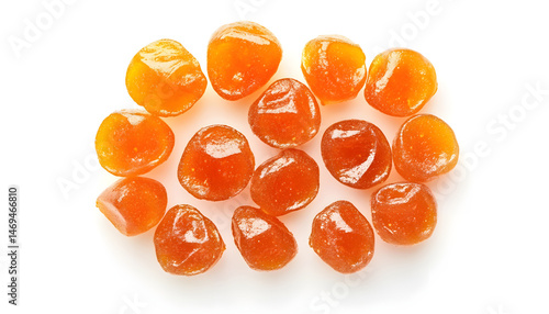 Obraz na płótnie Tasty sweet jam isolated on white, top view w salonie