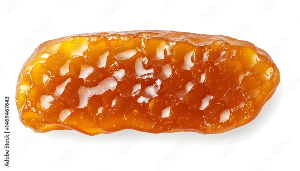 Tasty sweet jam isolated on white, top view
