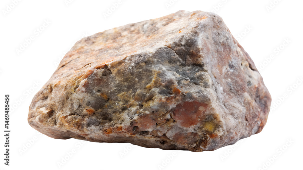 Obraz premium mineral stone isolated on white background. Transparent PNG file type available .