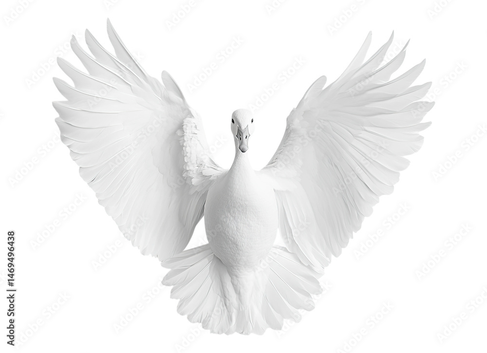 Obraz premium Pristine white duck