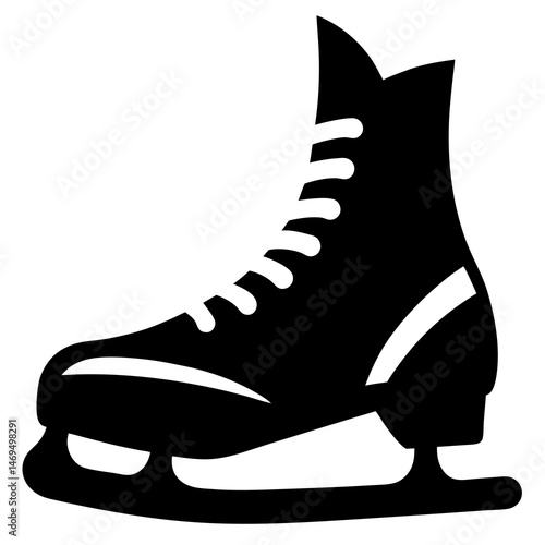 ice skates on white background