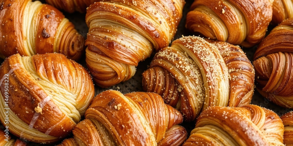 Golden Buttery Croissants and Rolls, French and American Styles