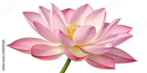 Pink Lotus Blossom Detailed Close-up Composition, Floral Photography, Purity Concept, lotus flower, pink flower