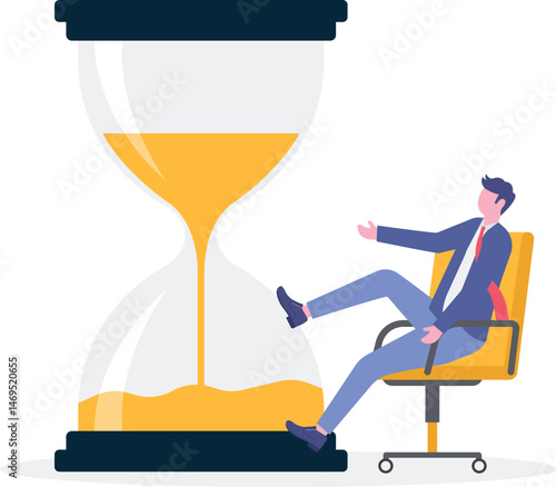 Social media illustration, business concept, web design

