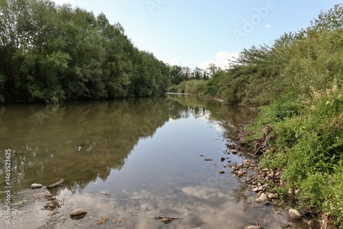 Benevento - Scorcio del Fiume Sabato verso monte dal Ponte Leproso