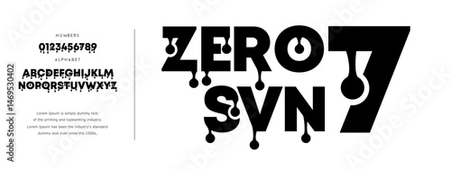 Sans Serif Alphabet, Modern Bold Font, Abstract Uppercase Typography, Alphabet fonts for logo, background, digital, movie, brand design, vector illustration