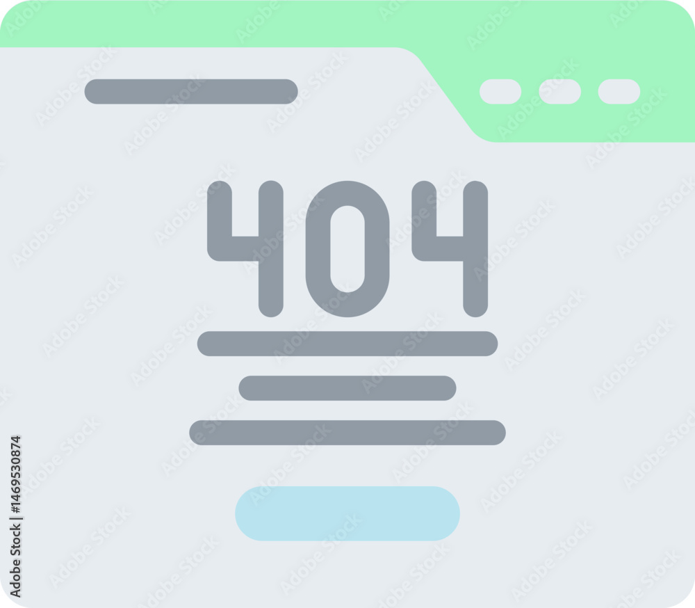 404 error illustration on a white background 404 error illustration on a white background