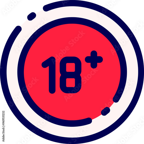 age limit illustration on a white background    