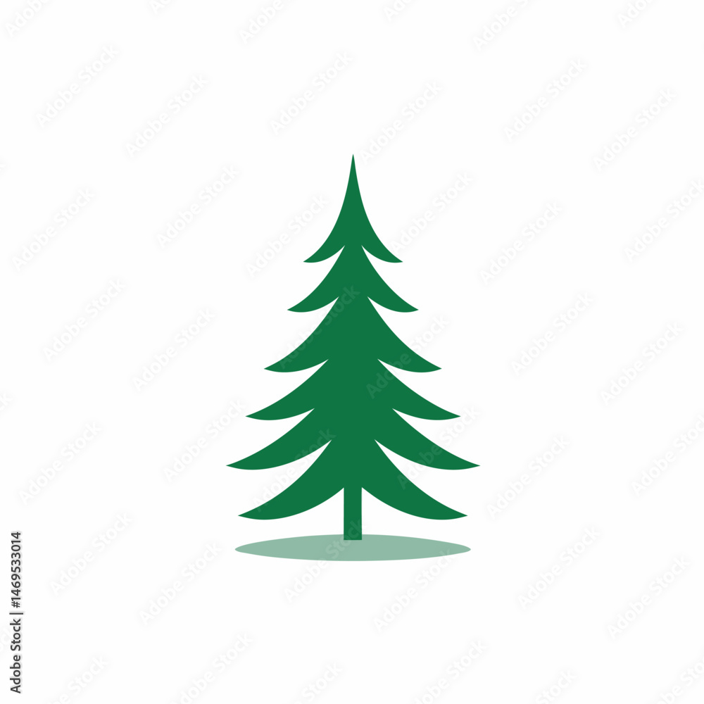 christmas tree icon vector illustration on white christmas tree icon vector illustration on white