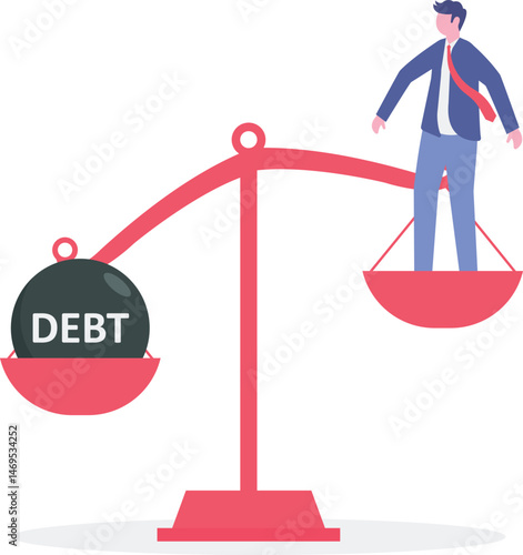 Social media illustration, business concept, web design

