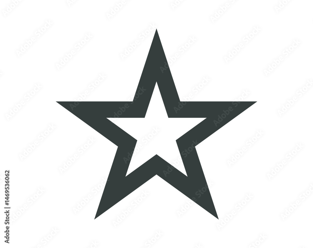 Obraz premium Star icons. Vector symbols star isolated on white background. Design template.