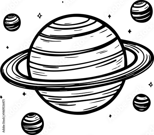 Exploring the wonders of space a journey through cosmic marvels universe illustration intergalactic digital