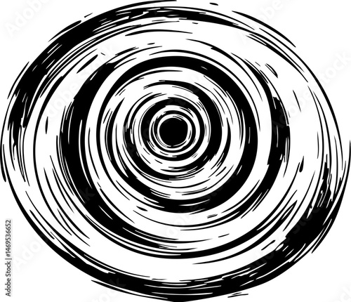 Dynamic whirl of energy cosmic space graphic design abstract top-down view motion concept