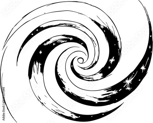 Galactic whirlwind action cosmic space abstract dark environment close-up viewpoint artistic concept for seo impact